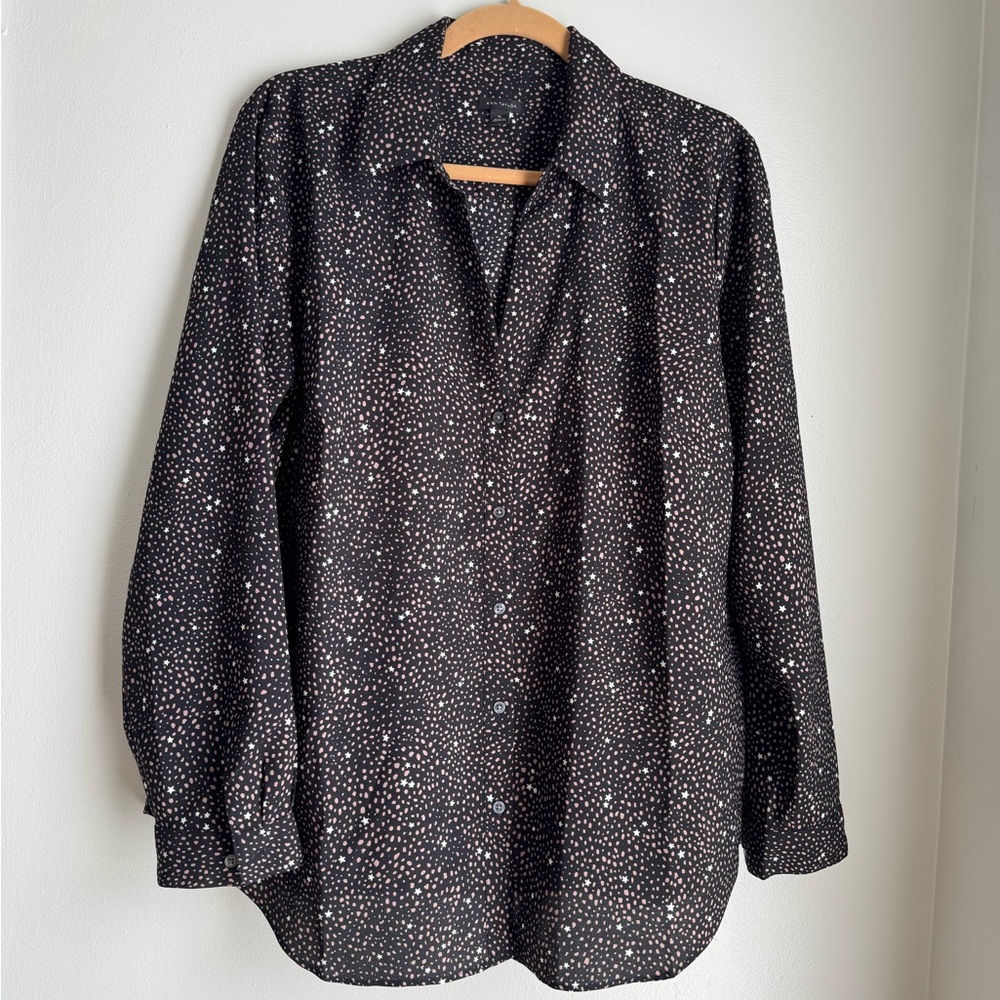 Black Patterned button down